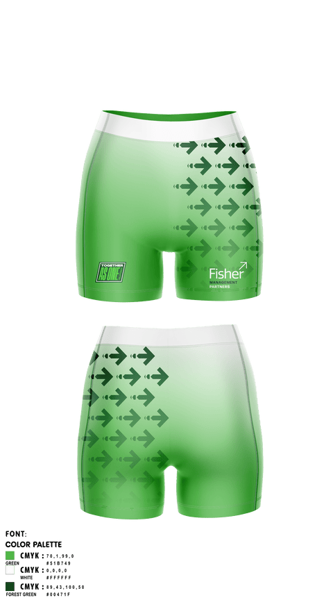 Fisher Management Partners Pelotonia Women's Compression Shorts - 1