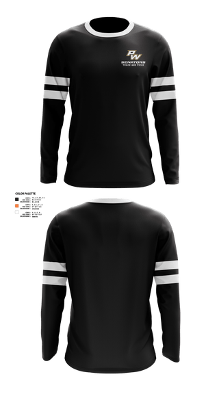 Portsmouth West Middle School Track and Field 57073821 Long Sleeve Performance Shirt- 20