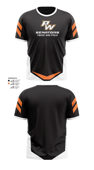 Portsmouth West Middle School Track and Field 57073821 Short Sleeve Performance Shirt -20