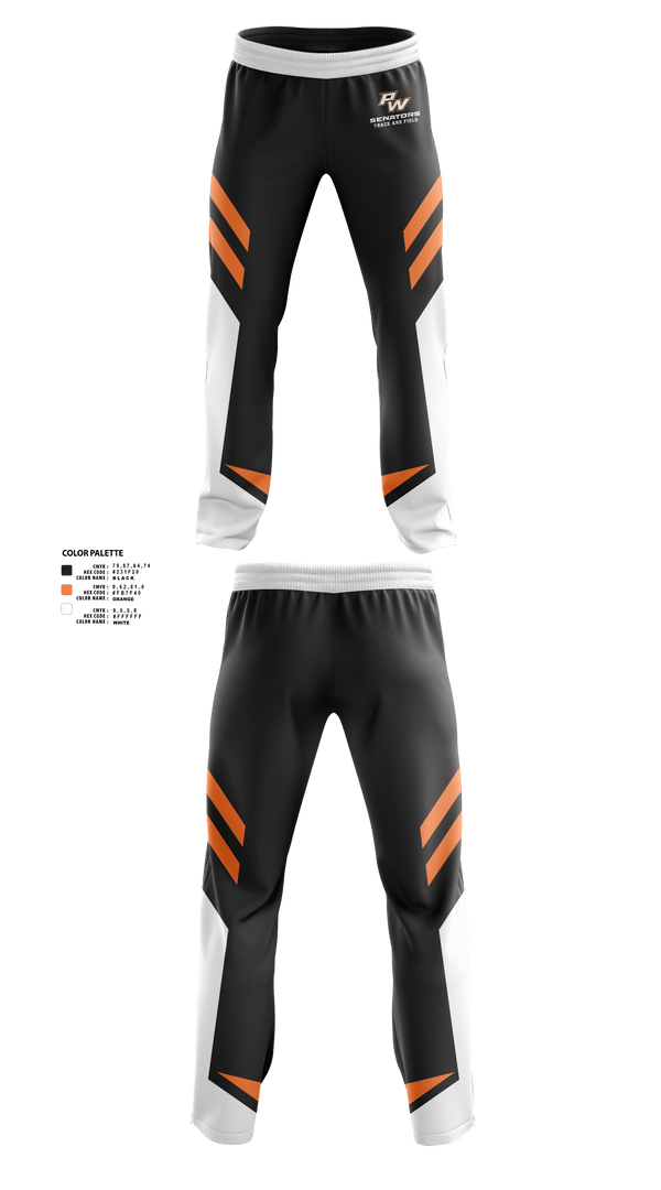 Portsmouth West Middle School Track and Field 57073821 Sweatpants - 20