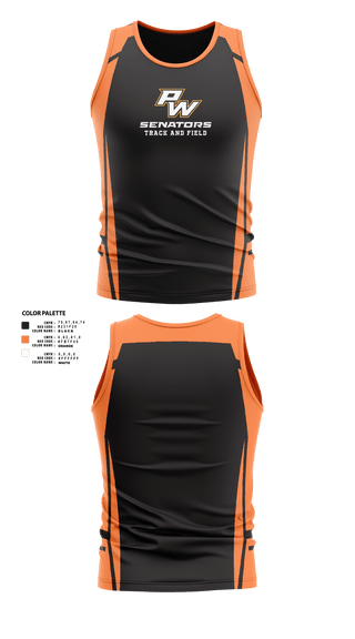 Portsmouth West Middle School Track and Field 57073821 Men's Track Singlet -20