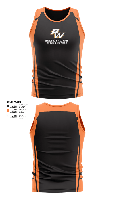 Portsmouth West Middle School Track and Field 57073821 Men's Track Singlet -20