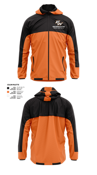 Portsmouth West Middle School Track and Field 57073821 Windbreaker - 30