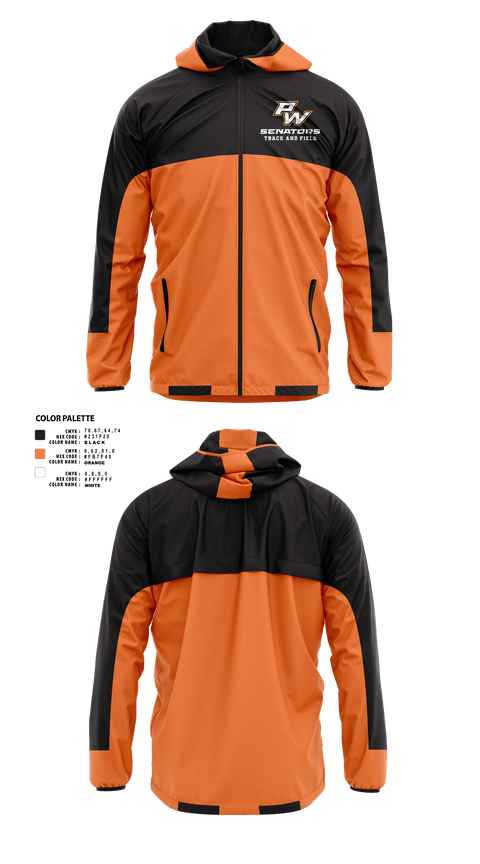 Portsmouth West Middle School Track and Field 57073821 Windbreaker - 30