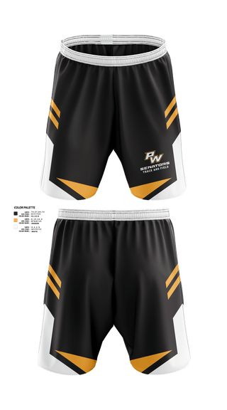 Portsmouth West Middle School Track and Field 57073821 Athletic Shorts With Pockets - 3