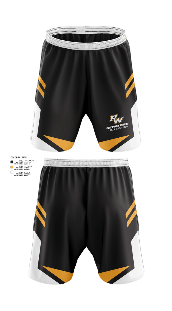 Portsmouth West Middle School Track and Field 57073821 Athletic Shorts With Pockets - 3