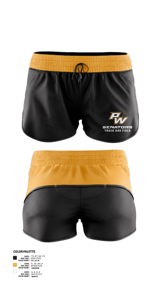 Portsmouth West Middle School Track and Field 57073821 Track Shorts - 3