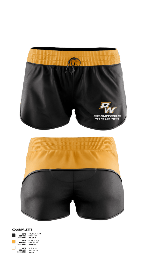 Portsmouth West Middle School Track and Field 57073821 Track Shorts - 3
