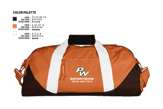Portsmouth West Middle School Track and Field 57073821 Duffle Bag - 20