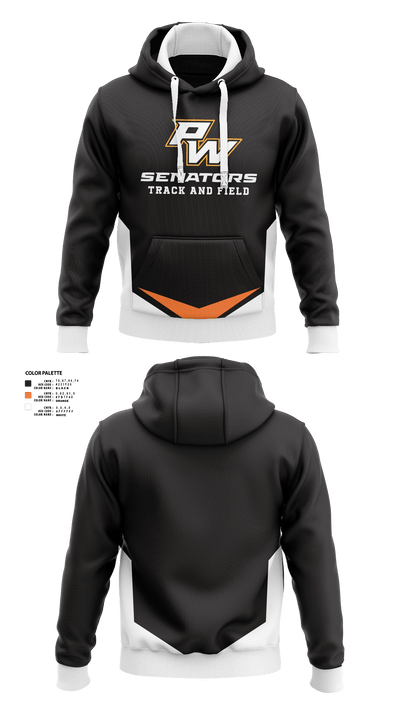 Portsmouth West Middle School Track and Field 57073821 Hoodie -20
