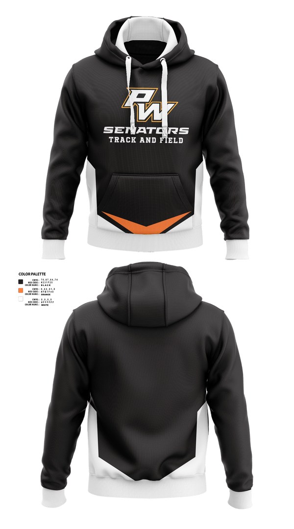 Portsmouth West Middle School Track and Field 57073821 Hoodie -20