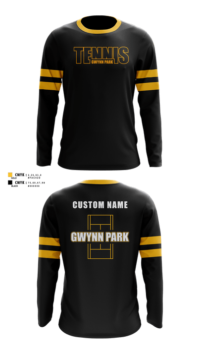 Gwynn Park Yellowjackets Long Sleeve Performance Shirt 40
