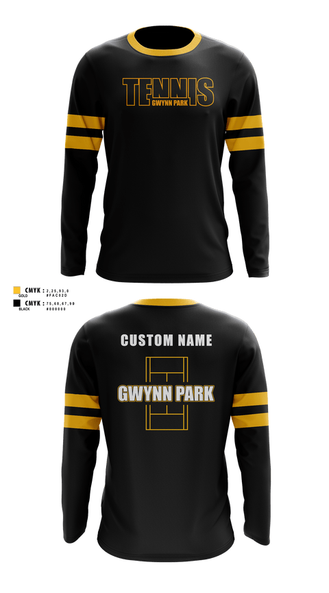 Gwynn Park Yellowjackets Long Sleeve Performance Shirt 40