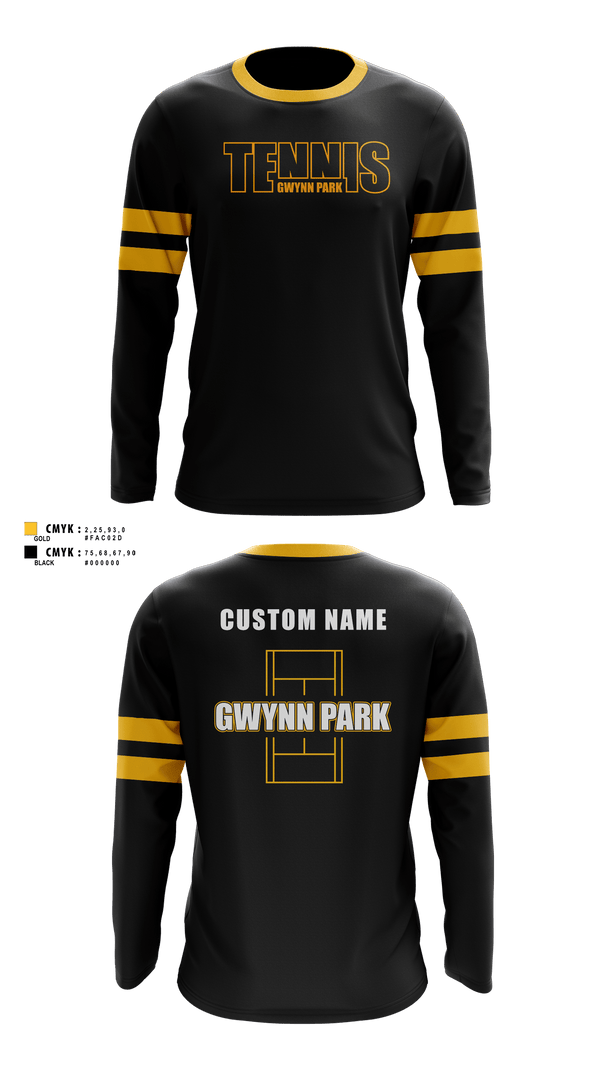 Gwynn Park Yellowjackets Long Sleeve Performance Shirt 40