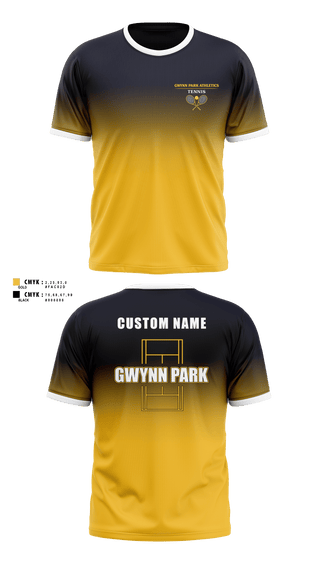 Gwynn Park High School Tennis 16413228 Short Sleeve Performance Shirt - 2