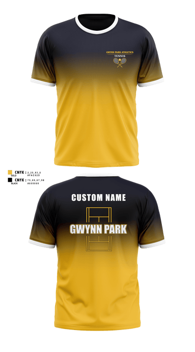 Gwynn Park High School Tennis 16413228 Short Sleeve Performance Shirt - 2