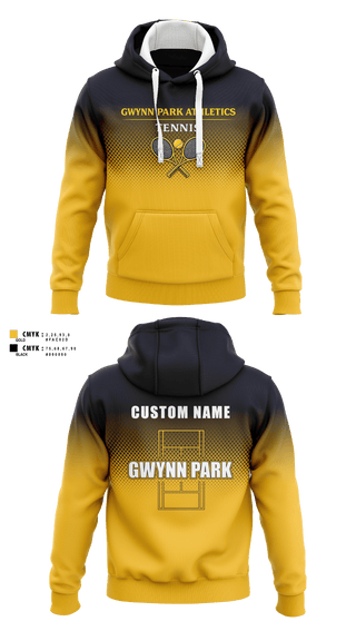 Gwynn Park High School Tennis 16413228 Hoodie - 2