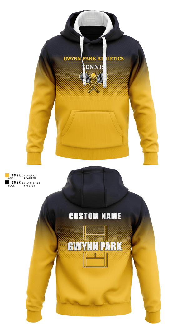 Gwynn Park High School Tennis 16413228 Hoodie - 2