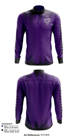 Quarter Zip Jacket, Valley Vista Basketball, Men's Basketball, Teamtime, Team time, sublimation, custom sports apparel, team uniforms, spirit wear, spiritwear, sports uniforms, custom shirts, team store, custom team store, fundraiser sports, apparel fundraiser