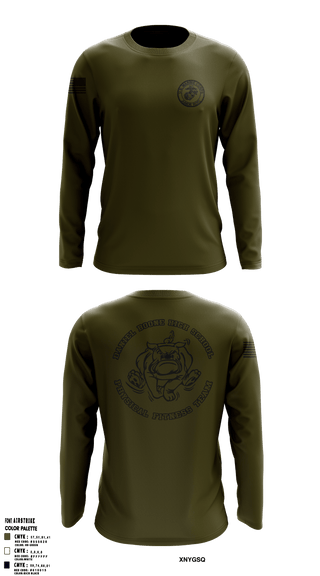 MCJROTC Physical Fitness Team 64833959 Long Sleeve Performance Shirt 1