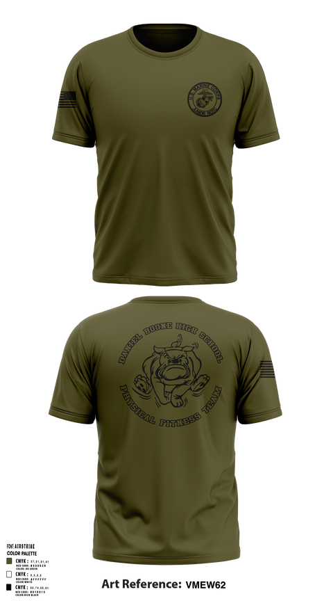 MCJROTC Physical Fitness Team 64833959 Short Sleeve Performance Shirt - 1