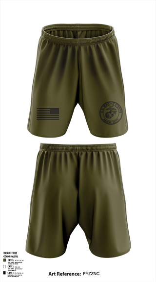 MCJROTC Physical Fitness Team 64833959 Athletic Shorts With Pockets - 1