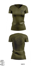 MCJROTC Physical Fitness Team 64833959 Women's Short Sleeve V-neck Shirt - 1