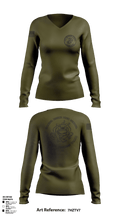 MCJROTC Physical Fitness Team 64833959 Women's Long Sleeve V-neck Shirt - 1
