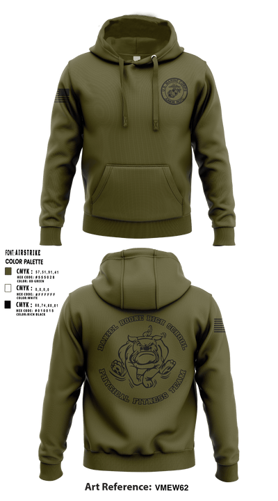 MCJROTC Physical Fitness Team 64833959 Hoodie - 1