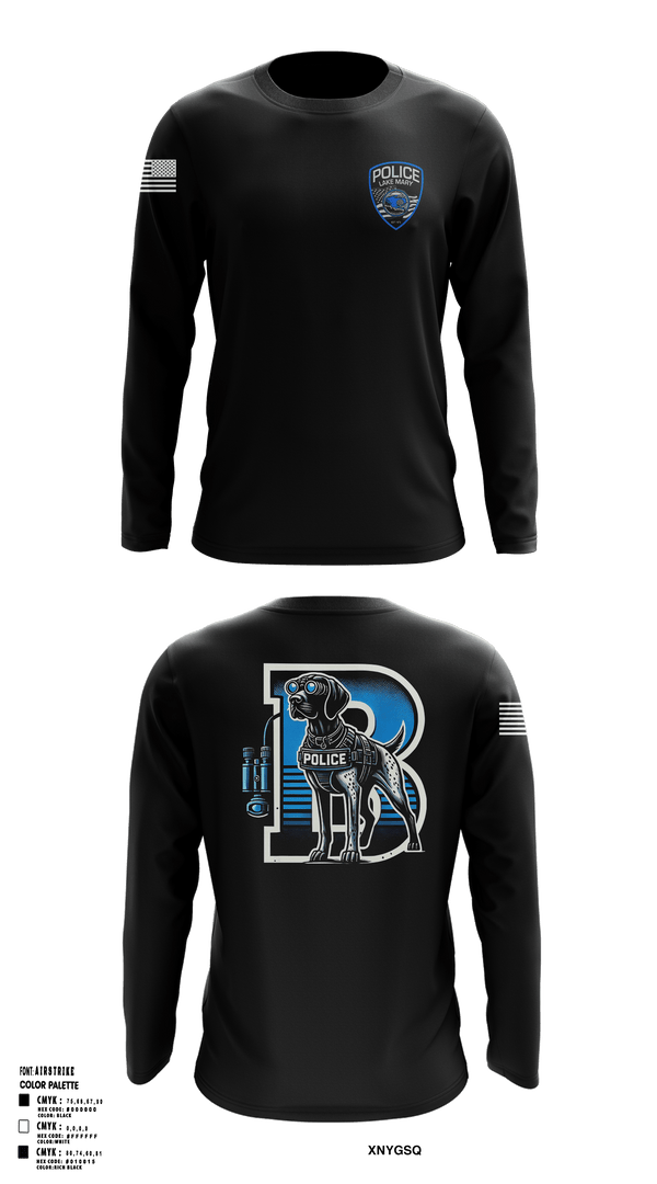 Lake Mary Bravo Squad 92400504 Long Sleeve Performance Shirt 1