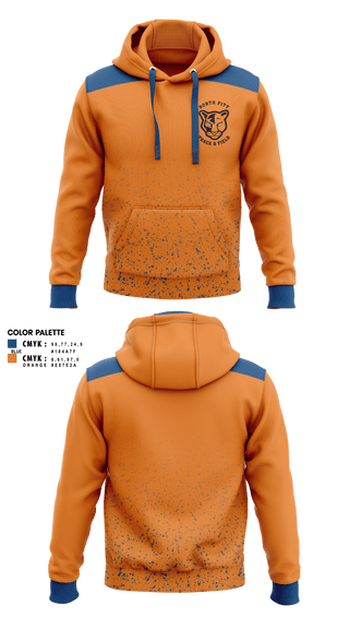 North Pitt High School Track and Field 81269617 Hoodie - 1