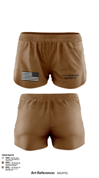 1-141 INFANTRY REGIMENT Ranger Panties -1 23