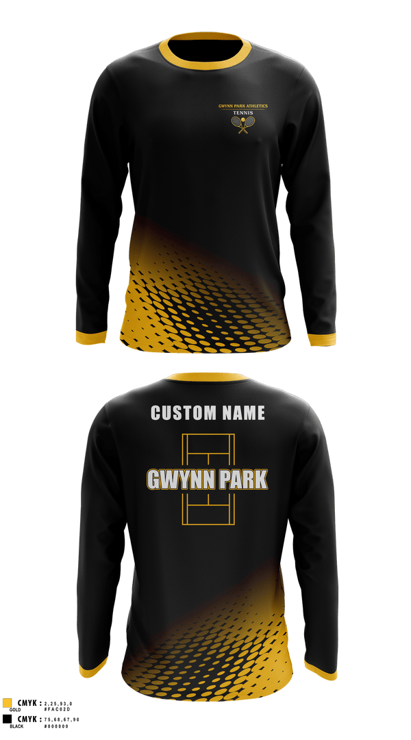 Gwynn Park High School Tennis 16413228 Long Sleeve Performance Shirt 1