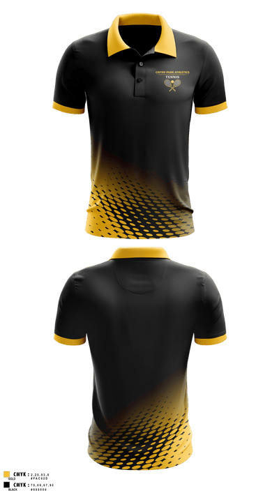 Gwynn Park High School Tennis 16413228 Short Sleeve Performance Polo - 1