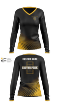 Gwynn Park High School Tennis 16413228 Women's Long Sleeve V-neck Shirt - 1
