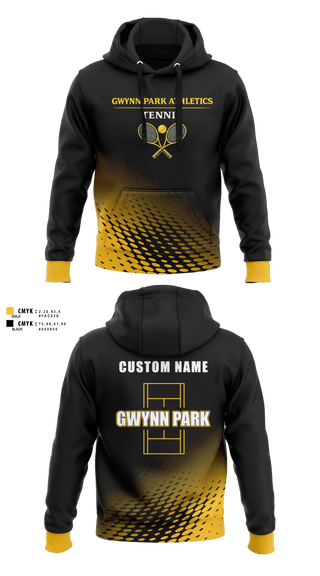Gwynn Park High School Tennis 16413228 Hoodie - 1