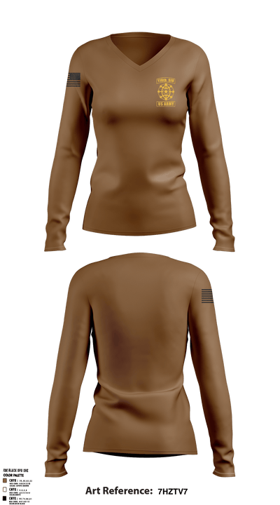 110th Women's Long Sleeve V-neck Shirt - 2