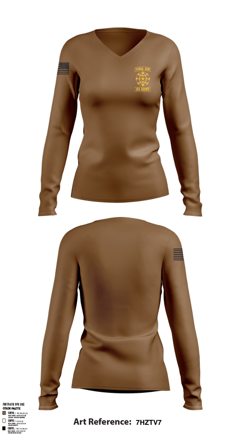 110th Women's Long Sleeve V-neck Shirt - 2
