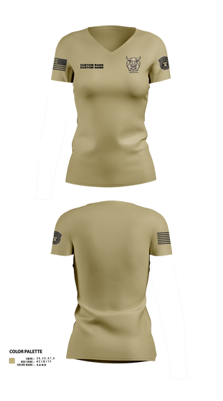 fallon-army-recruiting-station Women's Short Sleeve V-neck Shirt -22