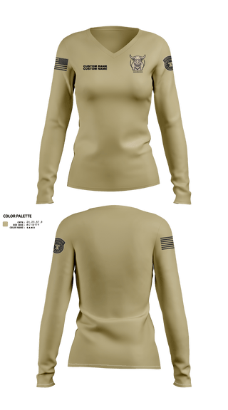 fallon-army-recruiting-station Women's Long Sleeve V-neck Shirt -22