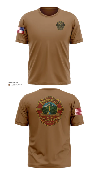 Old School Cotton Feel Shirt, Simmonsville VFD, , Teamtime, Team time, sublimation, custom sports apparel, team uniforms, spirit wear, spiritwear, sports uniforms, custom shirts, team store, custom team store, fundraiser sports, apparel fundraiser