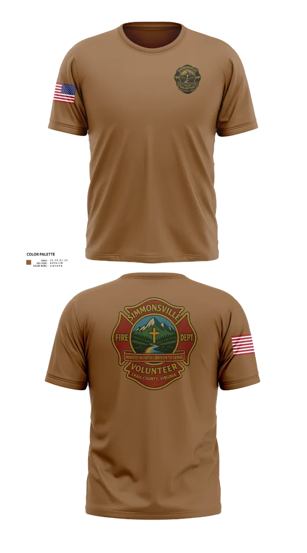 Old School Cotton Feel Shirt, Simmonsville VFD, , Teamtime, Team time, sublimation, custom sports apparel, team uniforms, spirit wear, spiritwear, sports uniforms, custom shirts, team store, custom team store, fundraiser sports, apparel fundraiser