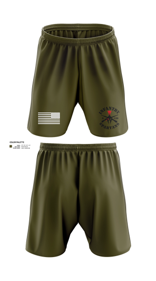 Alpha Company 1-138th Infantry Regiment 86891833 Athletic Shorts With Pockets - 173
