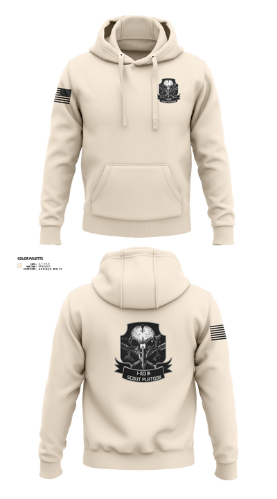 1-153 IN Scout Platoon 12516150 Hoodie - 10