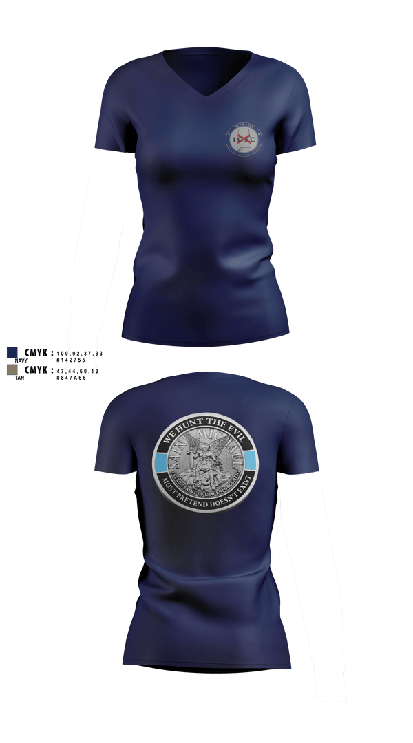 Alabama ICAC 57342857 Women's Short Sleeve V-neck Shirt - 9