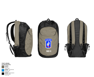 Gear Bag, OAS-X, Army, Teamtime, Team time, sublimation, custom sports apparel, team uniforms, spirit wear, spiritwear, sports uniforms, custom shirts, team store, custom team store, fundraiser sports, apparel fundraiser