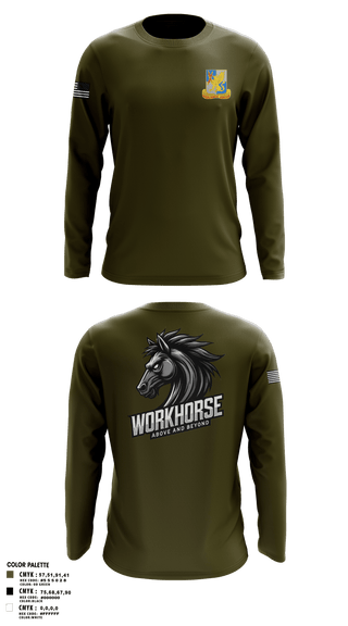 224th MI 54422647 Long Sleeve Performance Shirt - 1