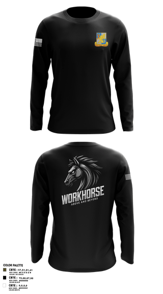 224th MI 54422647 Long Sleeve Performance Shirt - 2