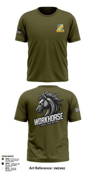 224th MI 54422647 Short Sleeve Performance Shirt - 1