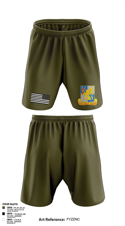 224th MI 54422647 Athletic Shorts With Pockets - 1
